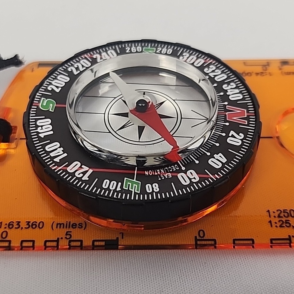 Compass Orienteering Map Reading Navigation Backpacking Hiking Clear Scaled - Picture 5 of 10